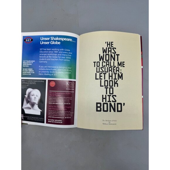 The Merchant of Venice theater program book paperback 2007 english 16pgs READ - Picture 4 of 4